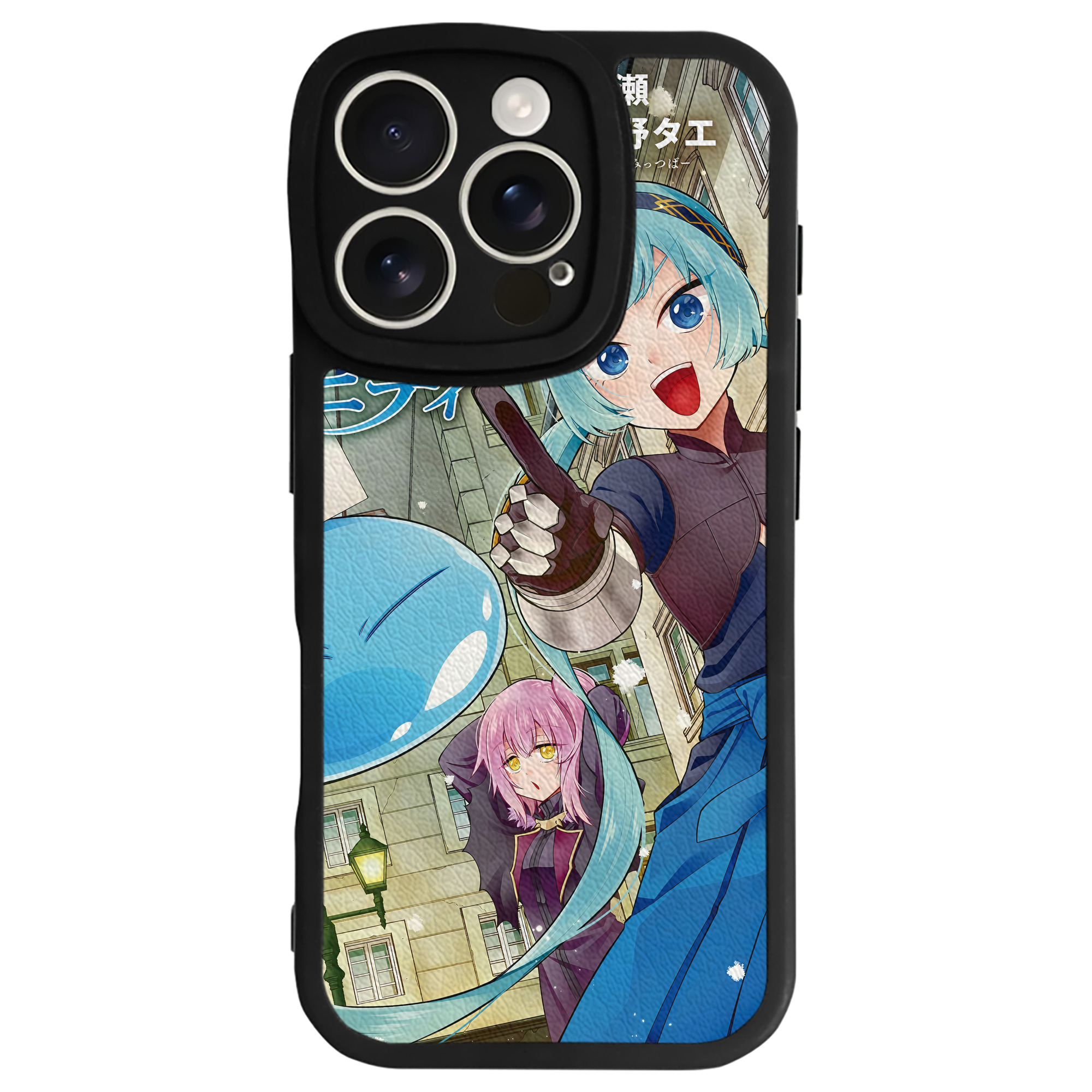 転スラ Regarding Reincarnated to Slime 【iPhone 16シリーズ対応】シリコンスマホケース（レザー調） 材質：シリコン